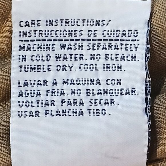 American Weekend Mens Bomber Coat Size L Tan Corduroy Contrast Insulated Chore - Picture 10 of 10